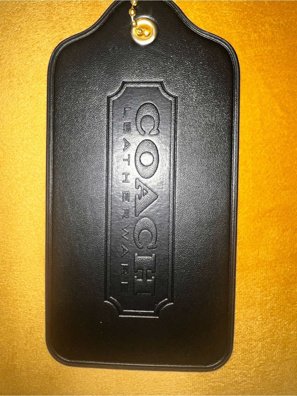 COACH Black XXL hangtag